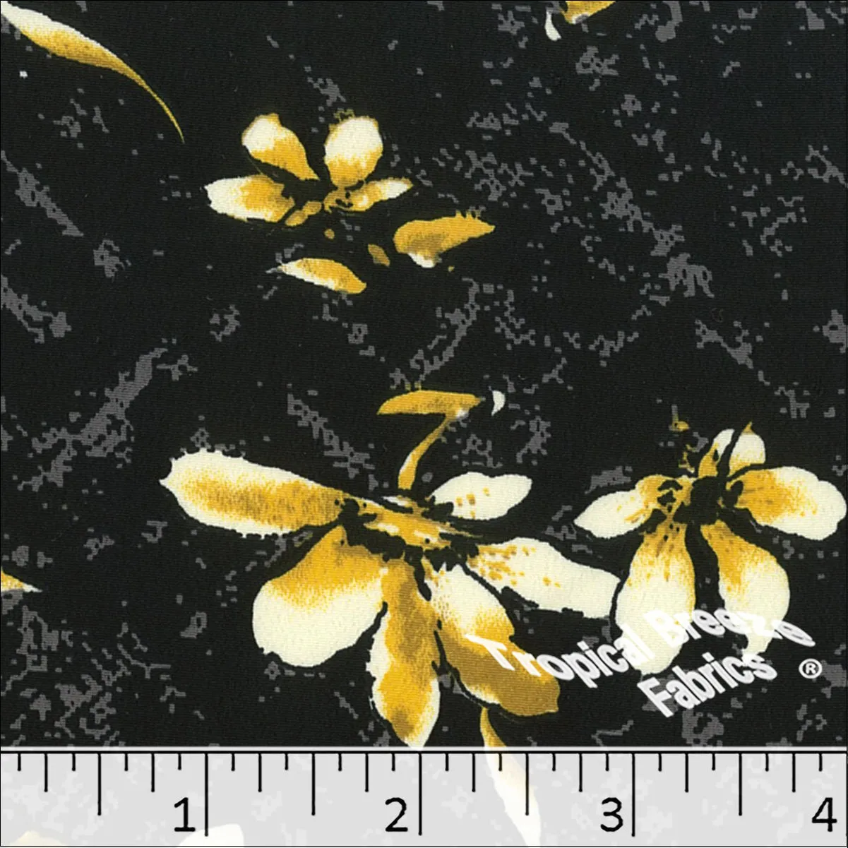 Koshibo Large Floral Print Polyester Fabric 048428