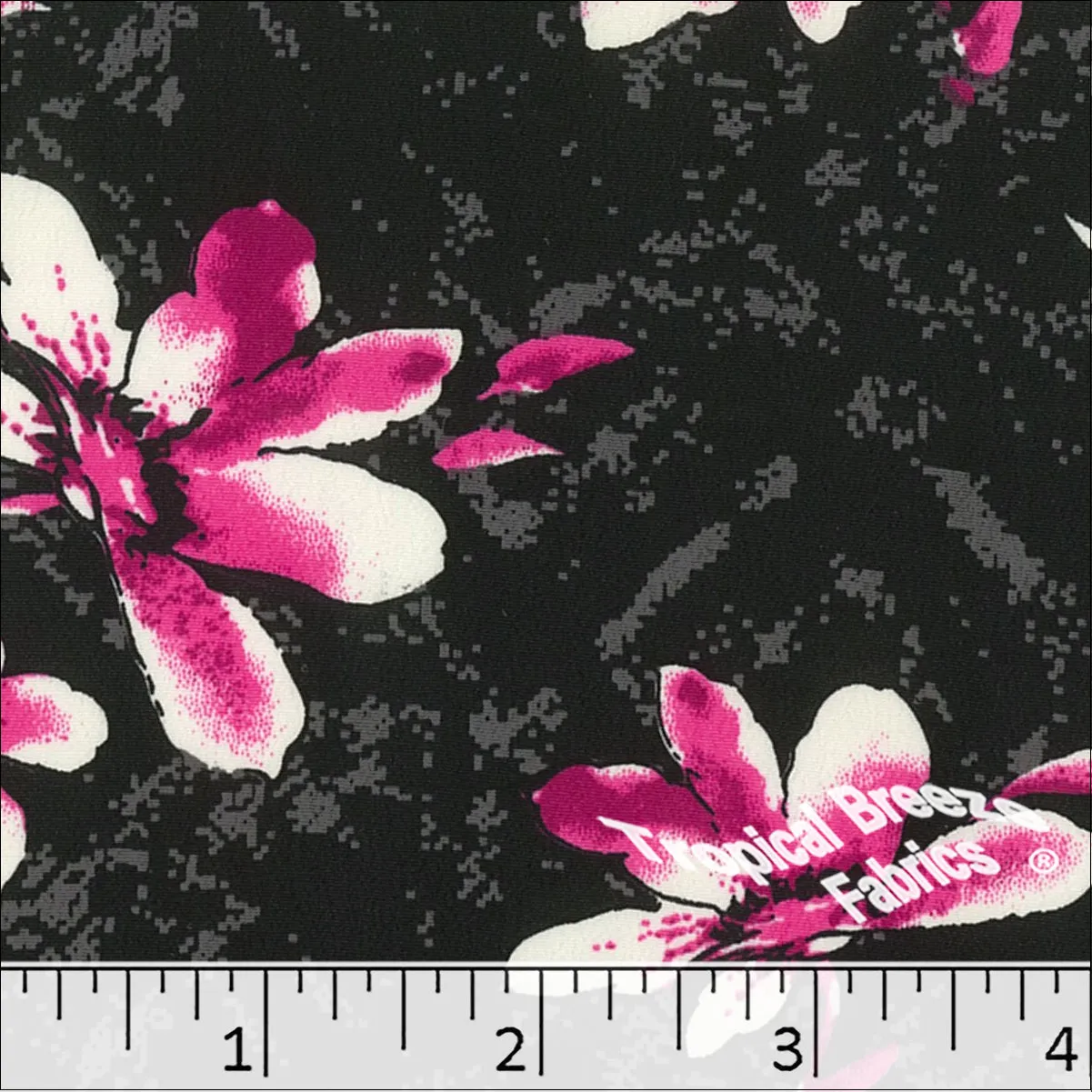 Koshibo Large Floral Print Polyester Fabric 048428