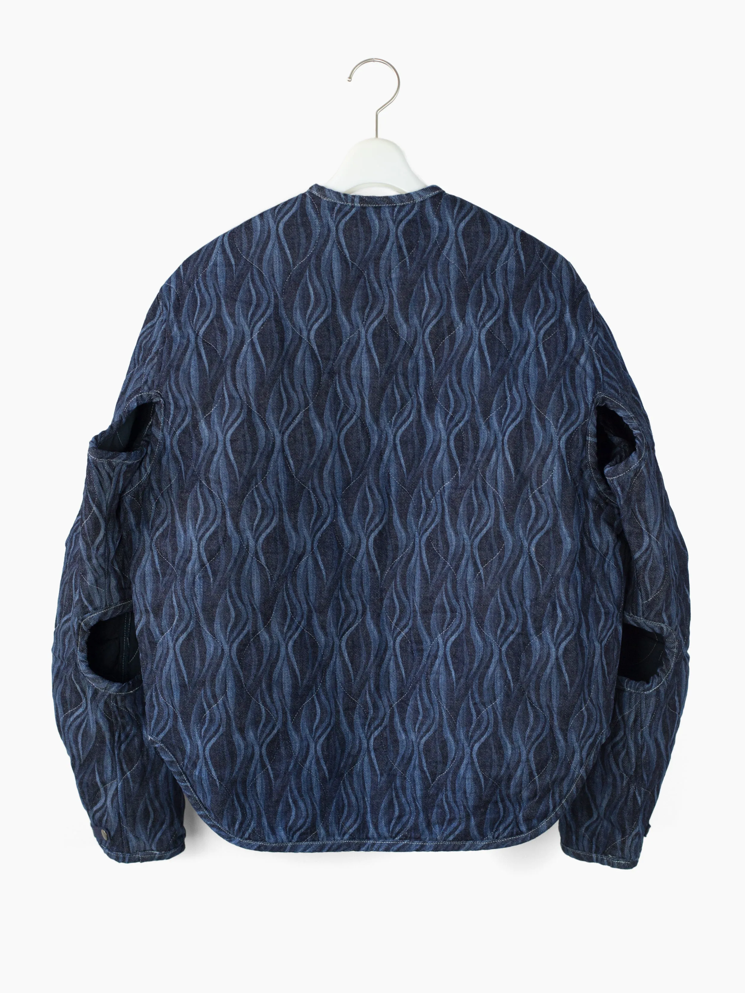 Kozaburo SS22 Laser-Etched Denim Kimono Liner