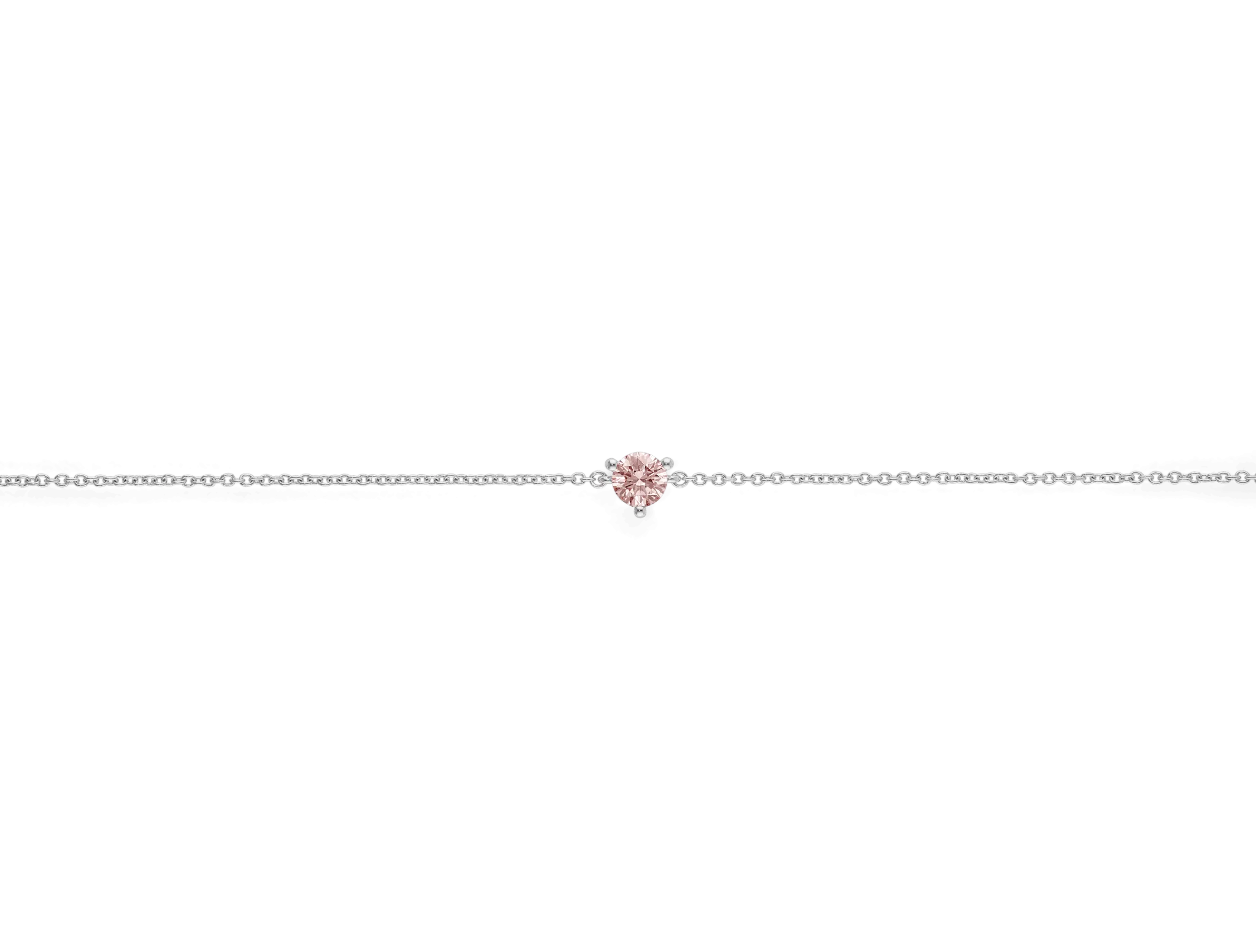 Lab-Grown Diamond ¼ct. Mini Round Brilliant Bracelet | Pink