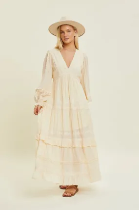 Lace Embroidered Maxi Dress