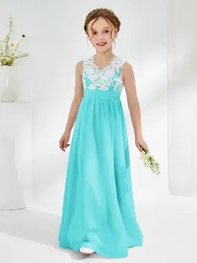 Lace Top Junior Bridesmaid Dresses Pool