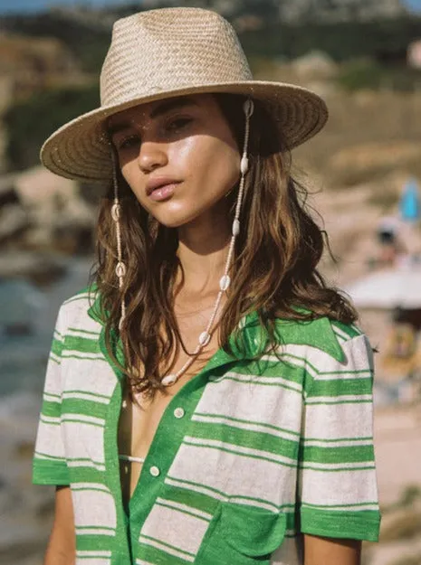 LACK OF COLOR Seashells Straw Fedora