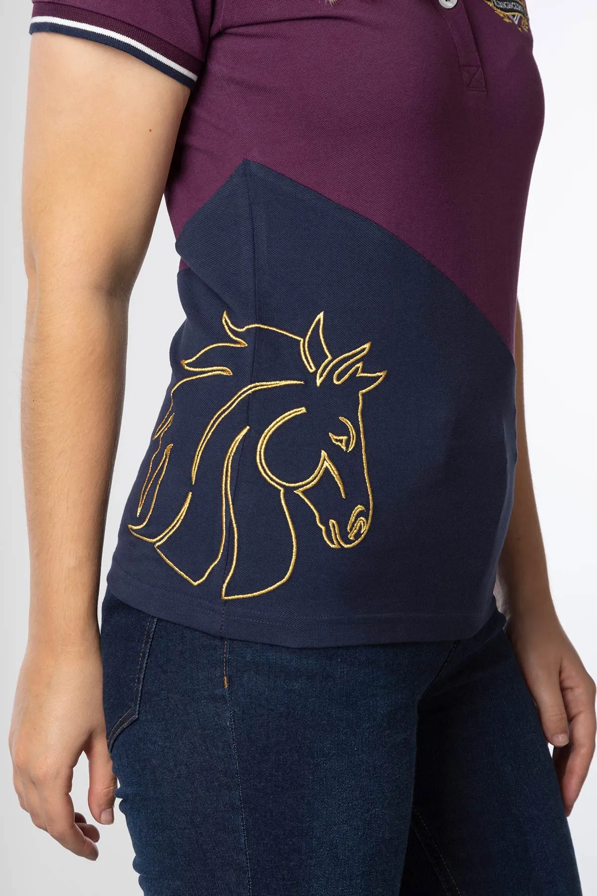 Ladies Diagonal Polo Shirt - Lily