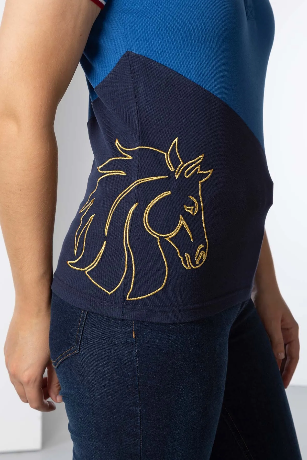 Ladies Diagonal Polo Shirt - Lily