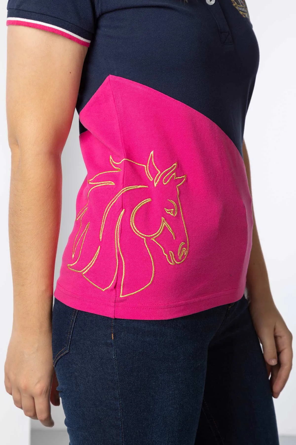 Ladies Diagonal Polo Shirt - Lily