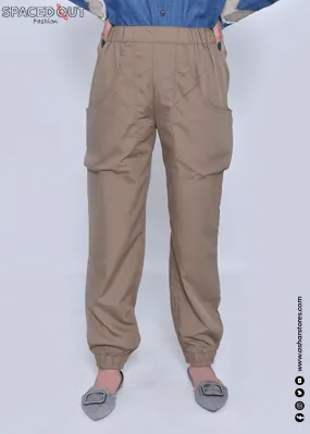 LADIES JOGGER PANTS KHAKI