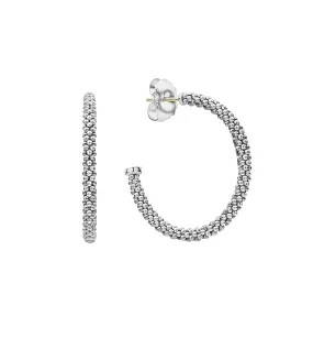 LAGOS Signature Caviar Small Hoop Earrings