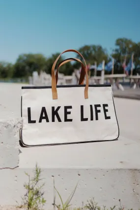 Lake Life Canvas Tote