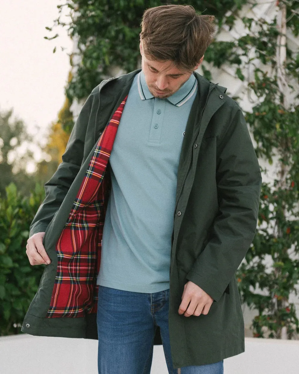 Lambretta Mens Mod Green Fishtail Parka