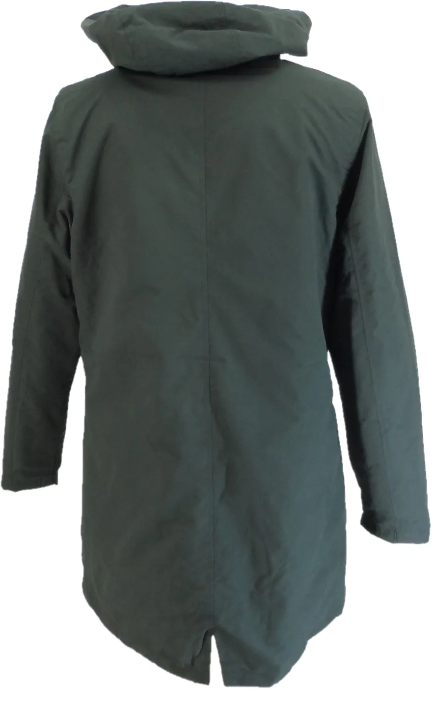 Lambretta Mens Mod Green Fishtail Parka