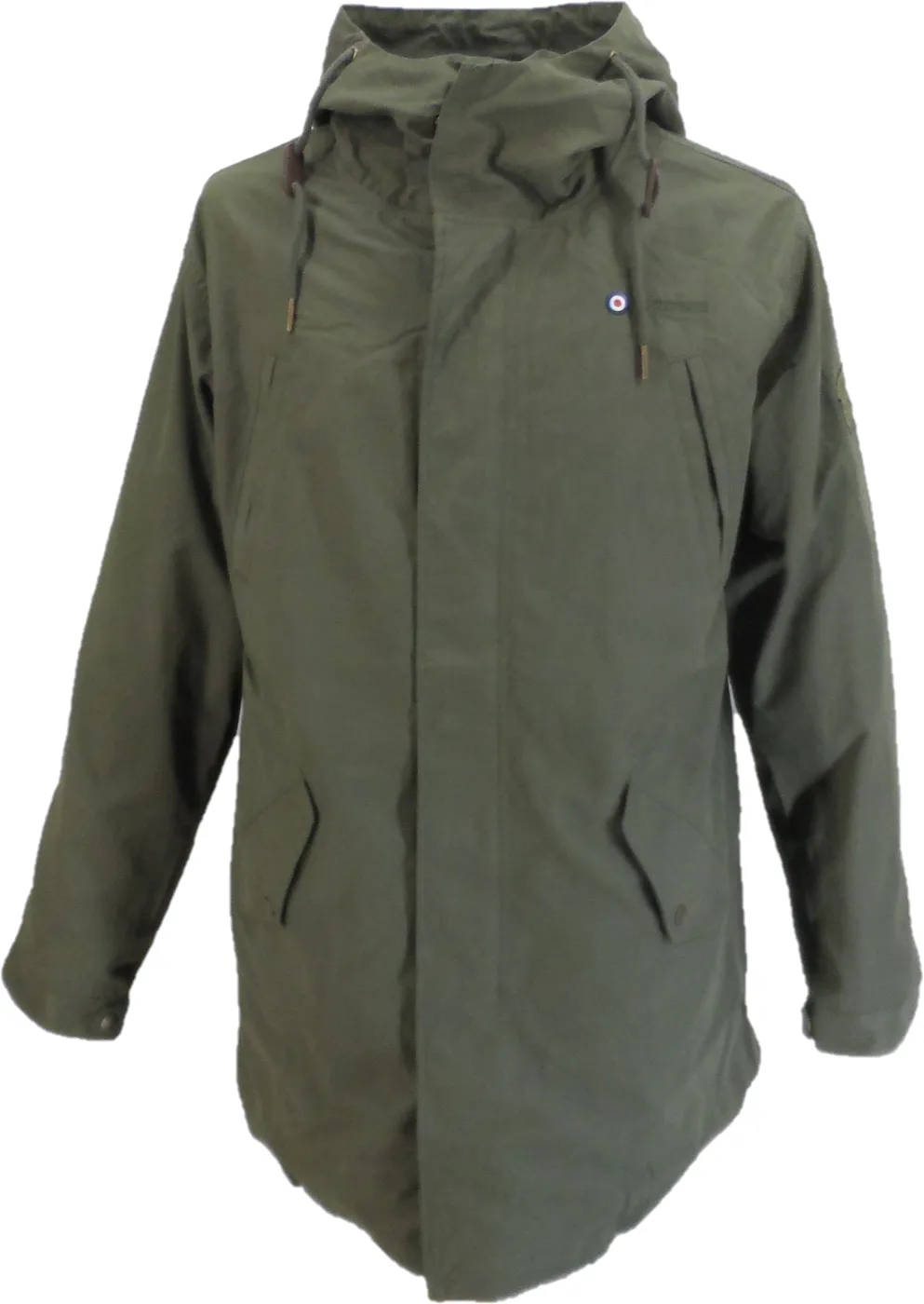 Lambretta Mens Retro Shower Resistant Fishtail Parka
