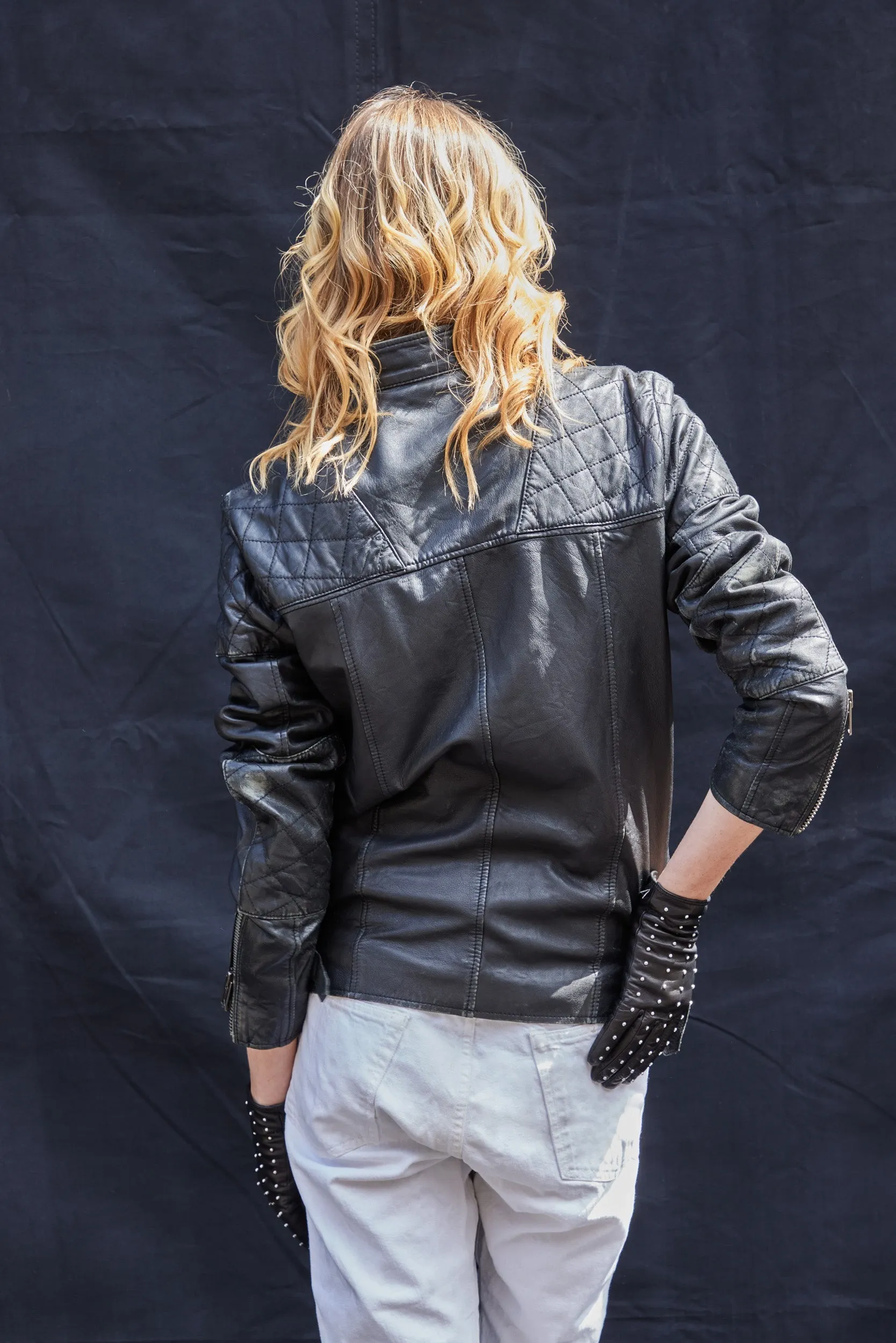 Lambs Leather Biker Jacket