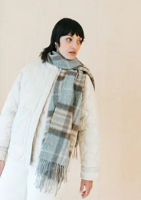 Lambswool Oversized Scarf in Mackellar Tartan