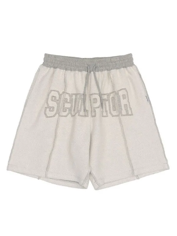 Lapel Letters Zipper Two Piece Set