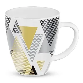 Larah by BOROSIL Nivaah Opalware Mug | Set of 1 Pcs Tea/Coffee Mugs, 400 ml Each | Microwave & Dishwasher Safe, Bone-Ash Free | Crockery Set Ideal for Daily Use & Gifting | White