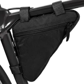Large Capacity Bicycle Saddle Bag Outdoor Riding Triangle Toolkit(All Black)