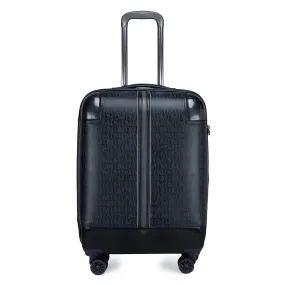 Large Monogram Leather Trolley - Black