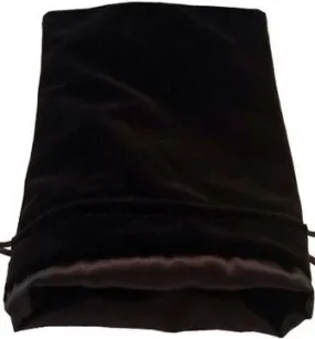 Large Purple with Gold Satin Lining - Velvet Dice Bag - MDG