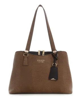Large satchel bag for girls Lyndi GUESS, brown
