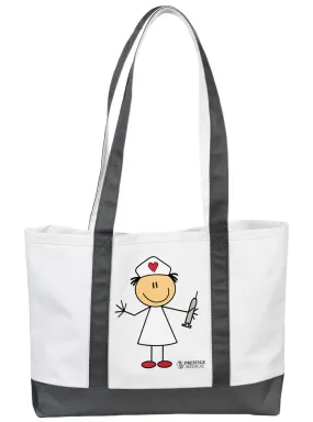 Large Tote Bag by Prestige /  Stick Nurse Grey