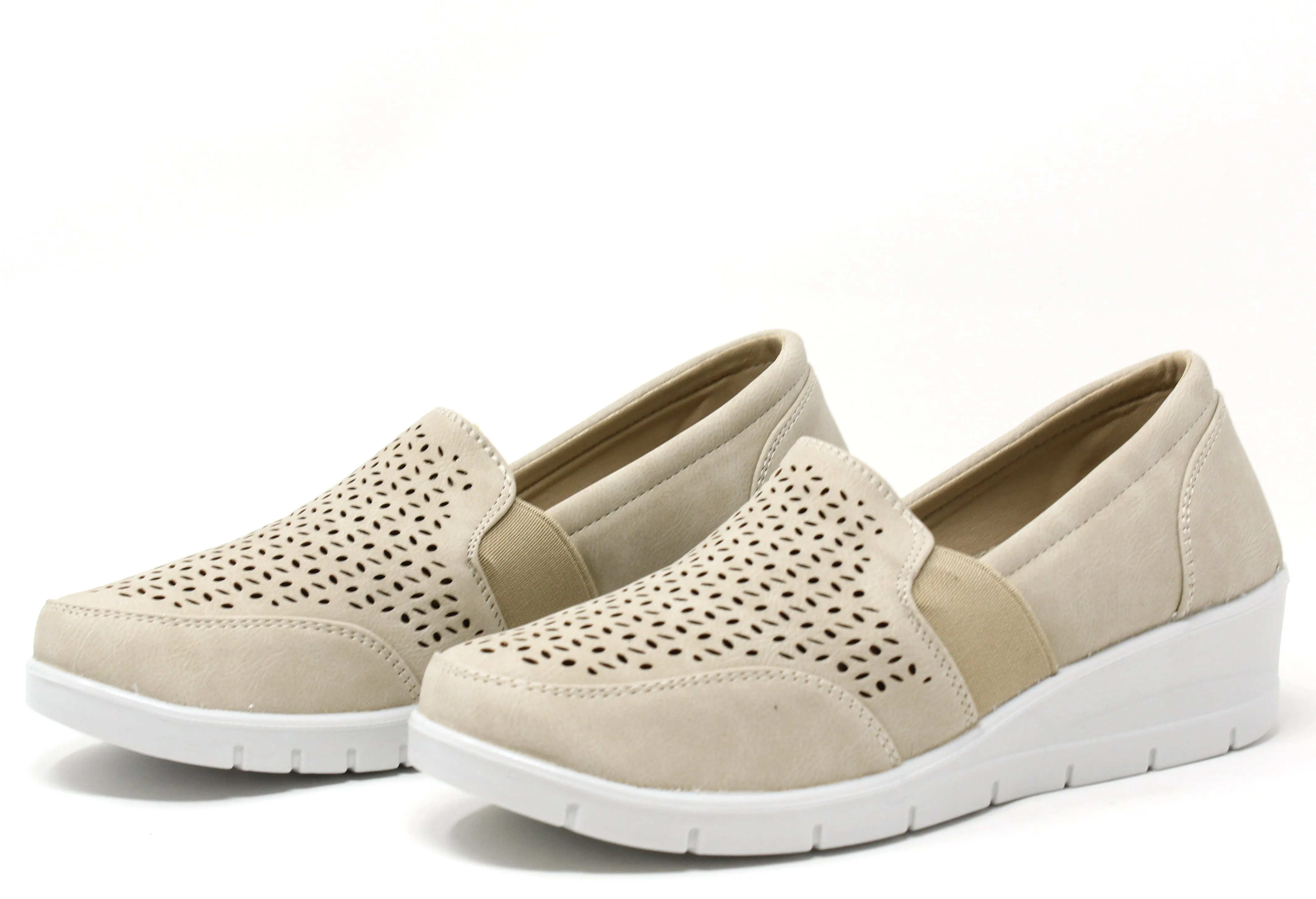 Laser Cut Wedge Shoe