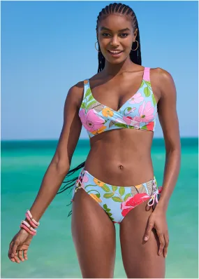 Lattice Side Bikini Bottom - Soft Meadow
