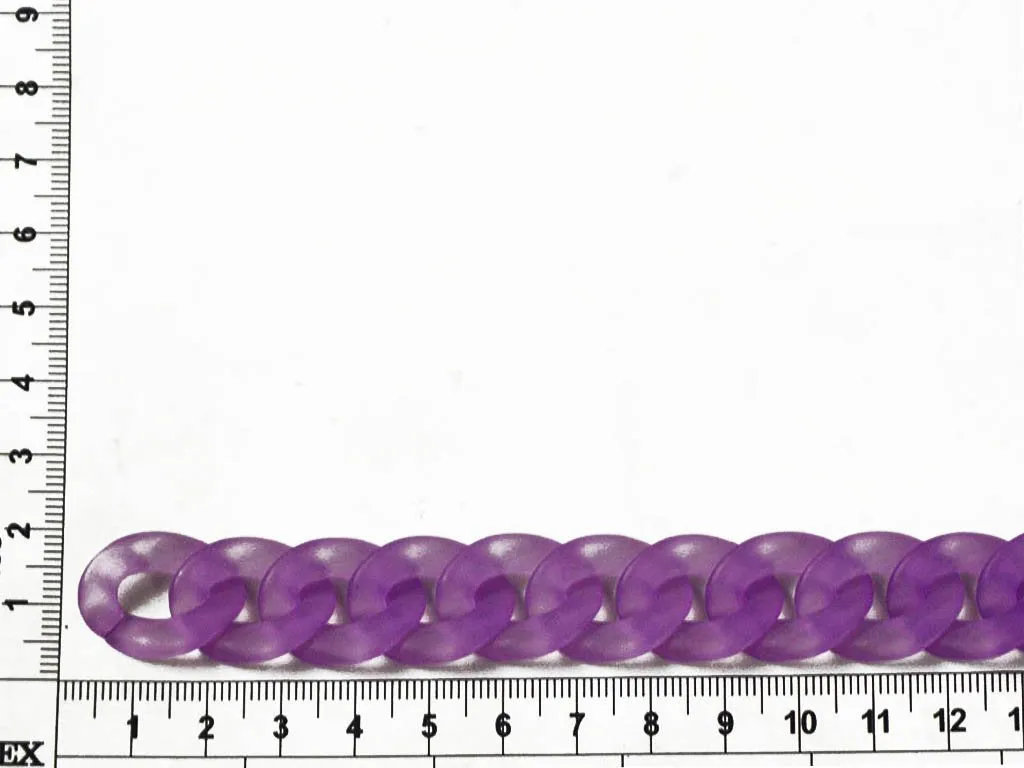 Lavender Transparent Circular Acrylic Chains