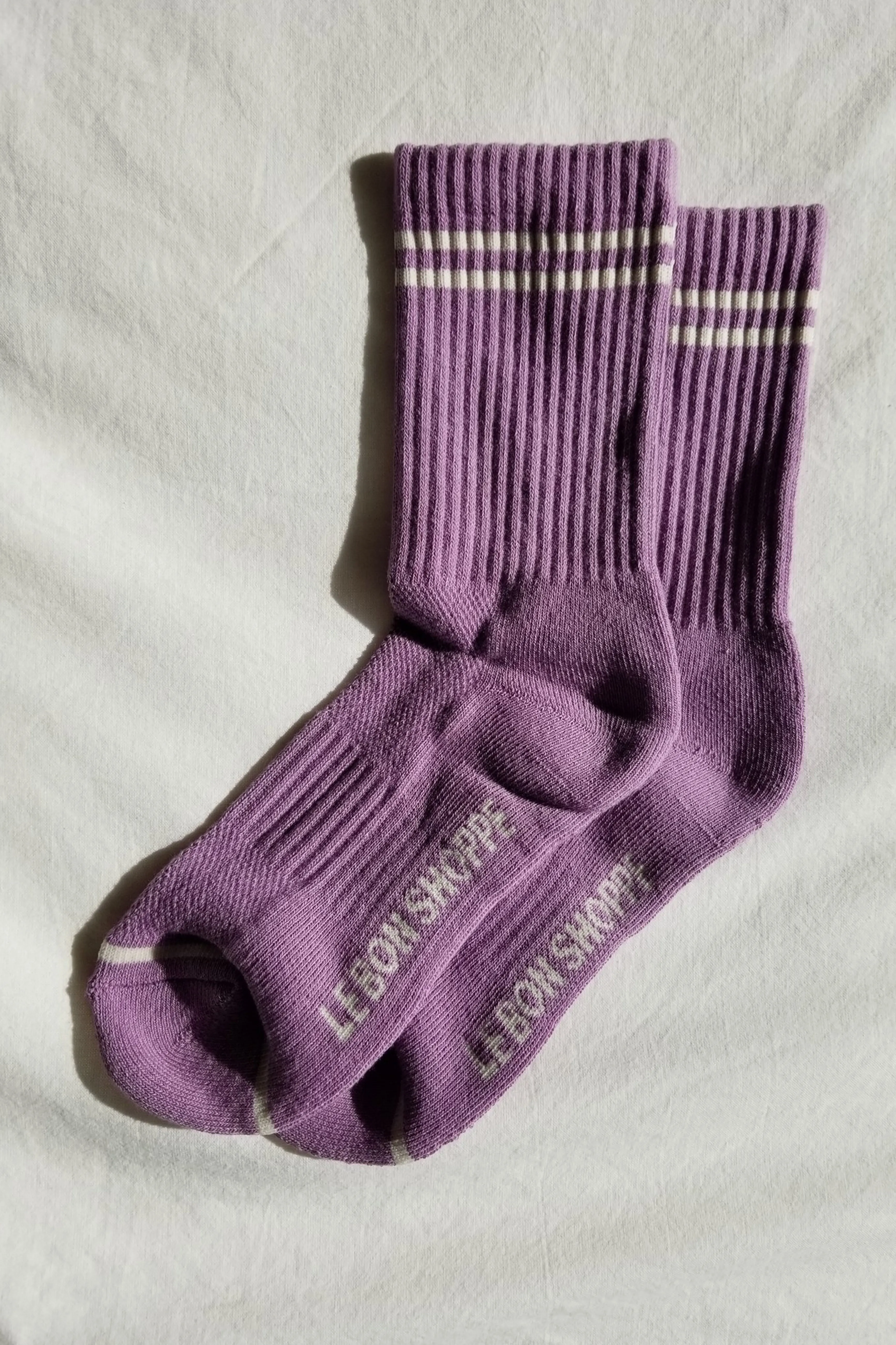 Le Bon Shoppe Boyfriend Grape Socks