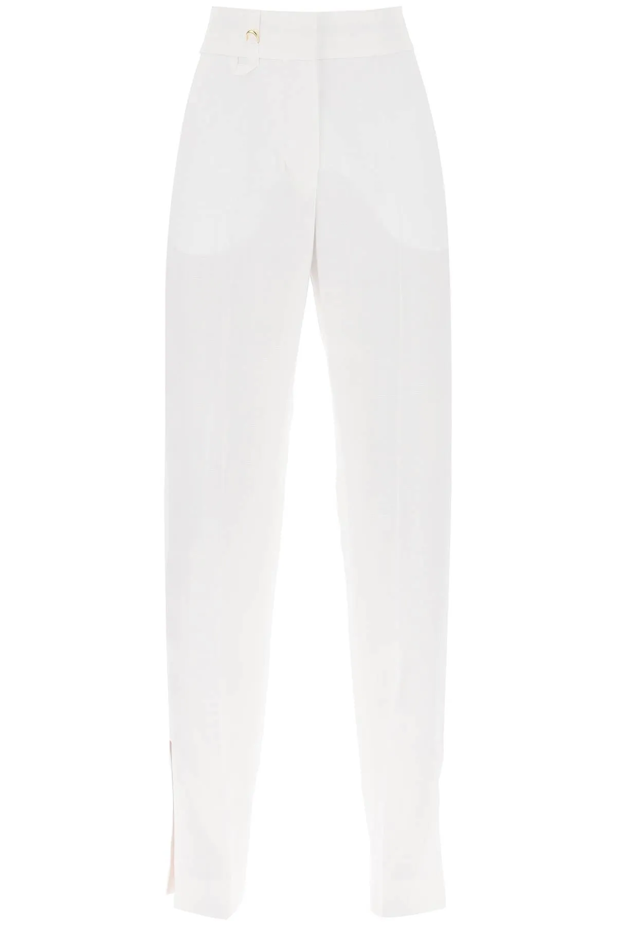 'le pantalon tibau' slit pants 241PA038 1359 WHITE