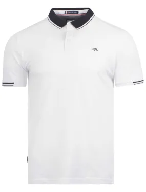 Le Shark Aubert White Polo Shirt