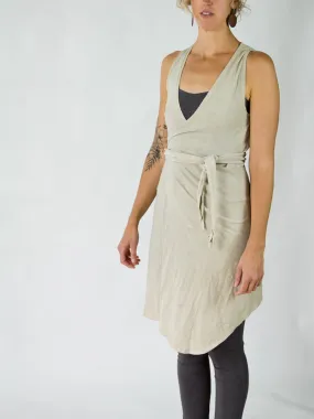 Leaf Wrap Dress - Sleeveless - Limited Edition Natural Plant Dyed