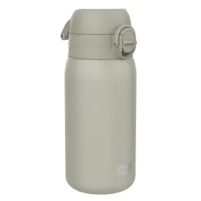 Leak Proof Water Bottle, Stainless Steel, Grey, 400ml (13oz)