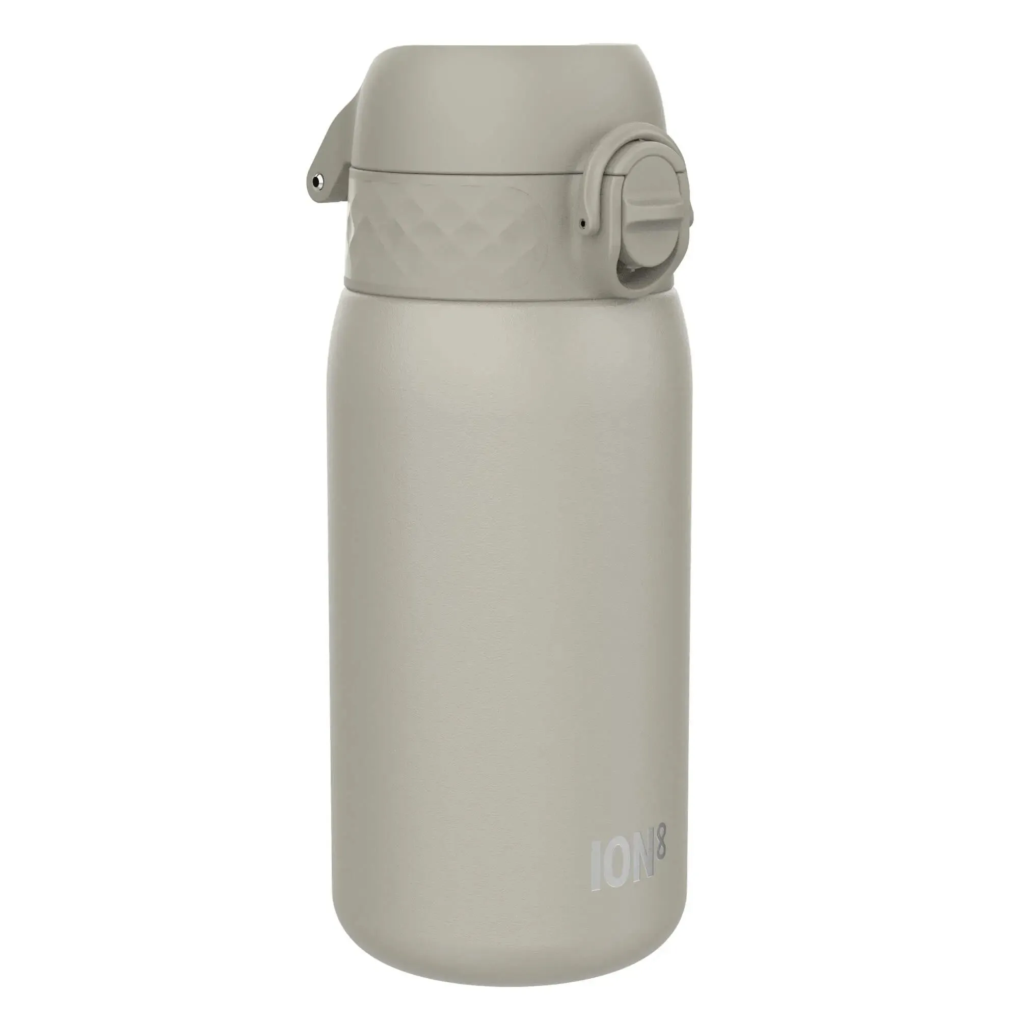 Leak Proof Water Bottle, Stainless Steel, Grey, 400ml (13oz)