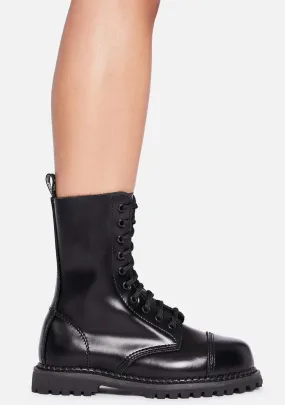 Leather Amped Up Lace Up Boots