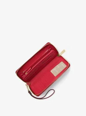 Leather Continental Wristlet