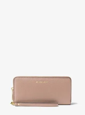 Leather Continental Wristlet