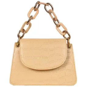Leather Elegant Mini Tote Shoulder Metc Bag