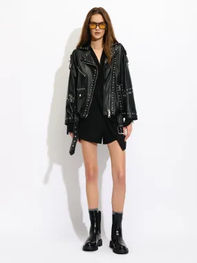 Leather Studded Jacket