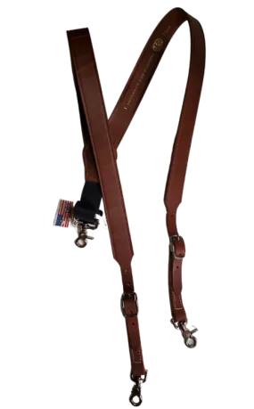 Leather Suspenders Made in USA