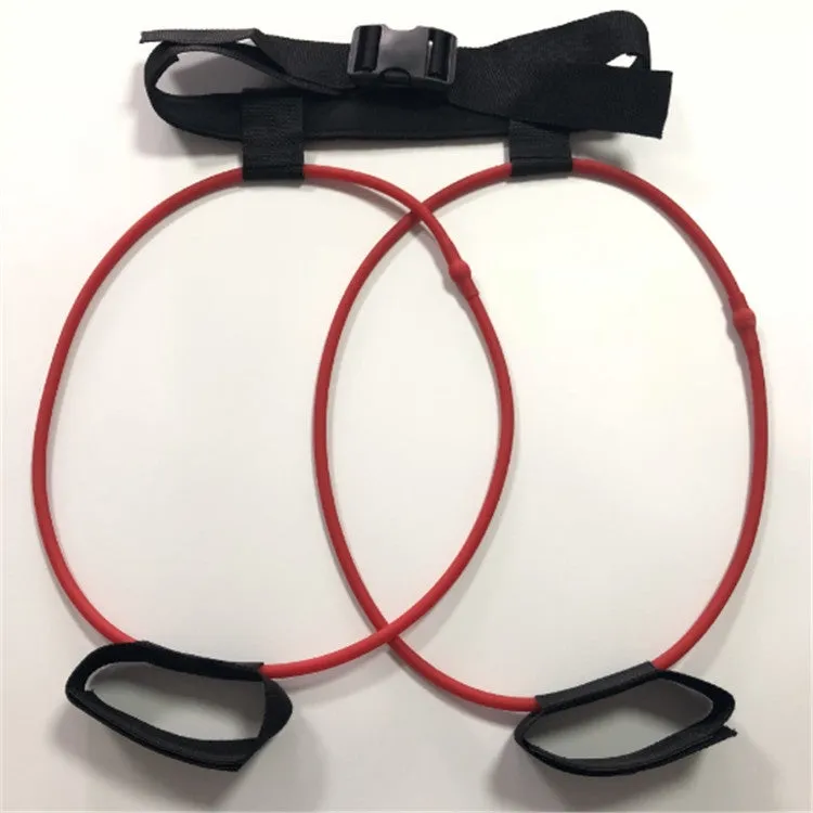 Leg Training Elastic Band Natural Latex Yoga Stretch Band Fitness Supplies, Color:Red 20LB