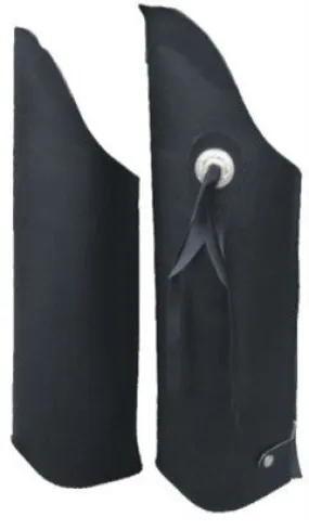 Leggings in Hard Cowhide Leather With Single Concho On Sides