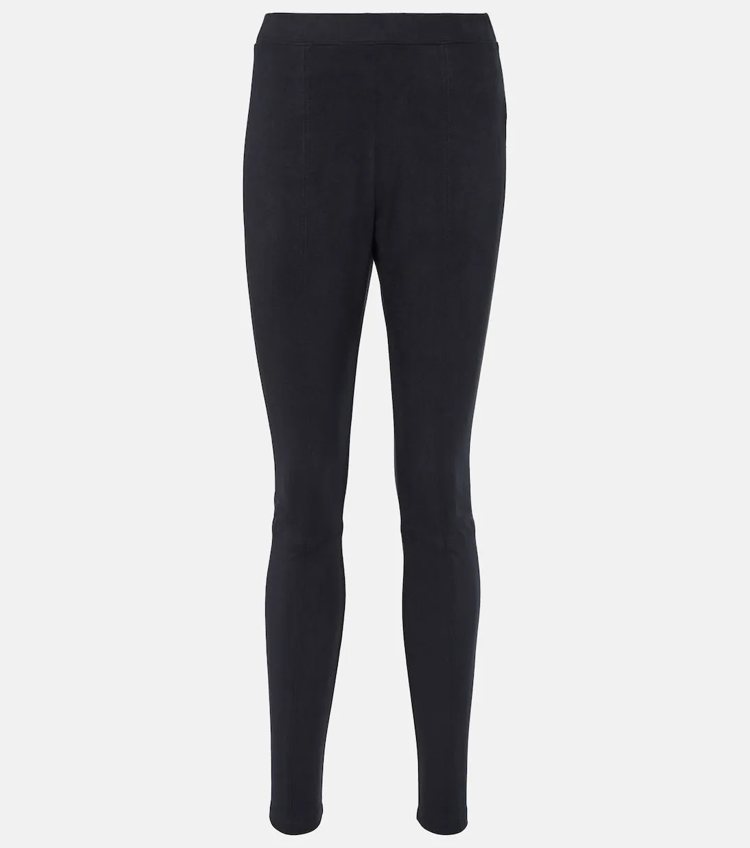Leisure ebe skinny trousers in faux suede Max Mara, blue