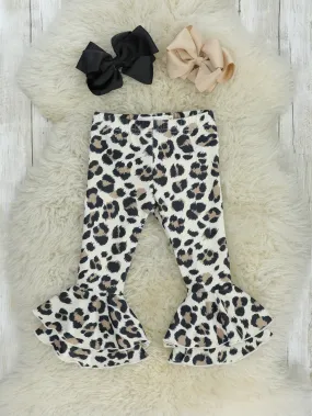 Leopard Tiered Bell Bottoms