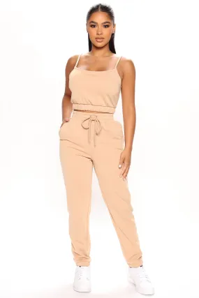 Lets Lounge Jogger Set - Tan
