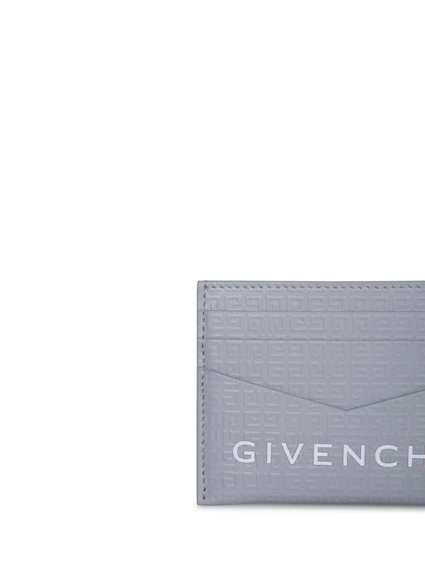 Lettering logo grey cardholder