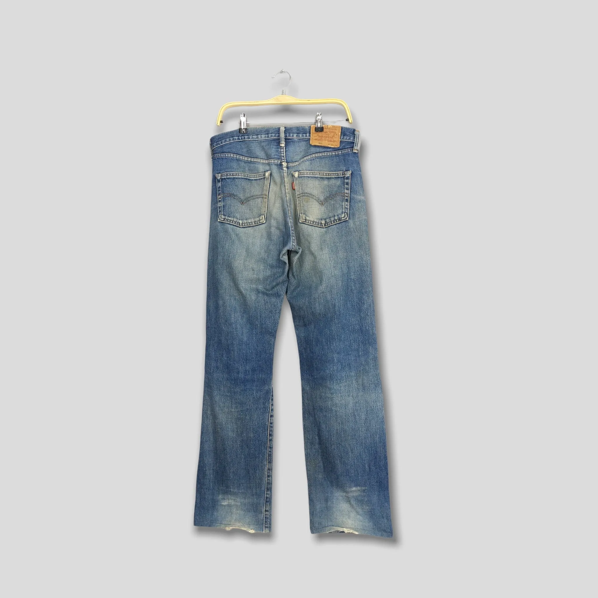 Levi's 502 Big E LVC Japan Stone Washed Jeans Size 32x32