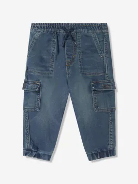 Levi's Baby Boys Relaxed Dobby Cargo Joogers in Blue
