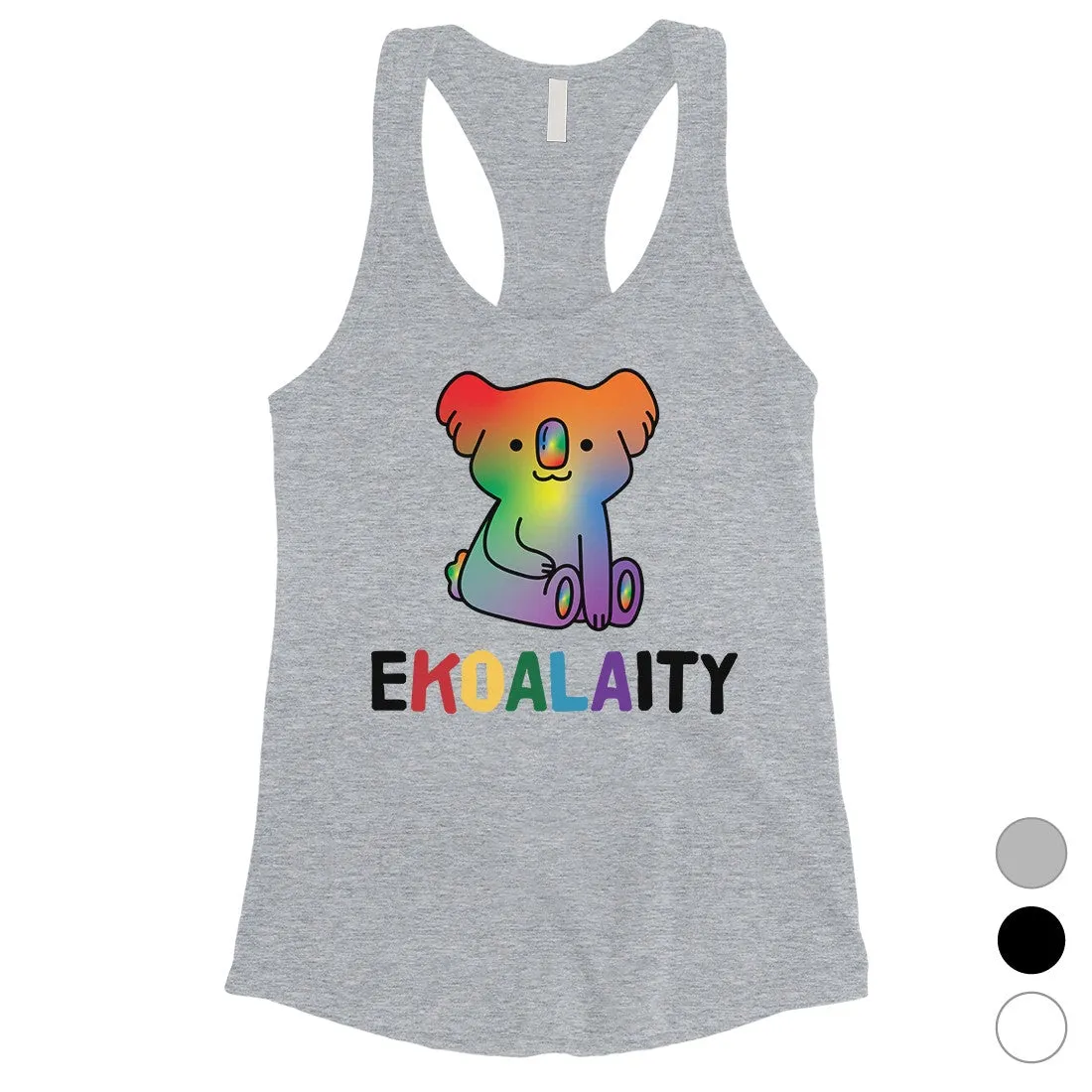 LGBT Ekoalaity Koala Rainbow Womens Tank Top