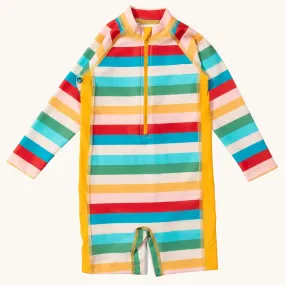 LGR Rainbow Stripe UPF 50  Recycled Sunsafe Sunsuit